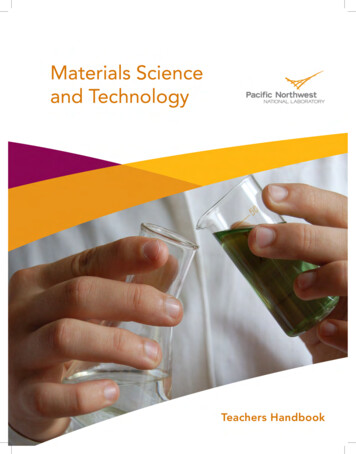 Materials Science And Technology Teacher Handbook