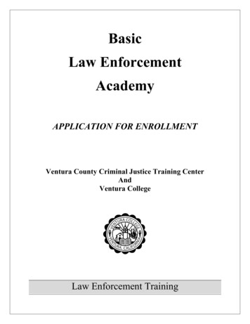 Basic Law Enforcement Academy - Ventura College