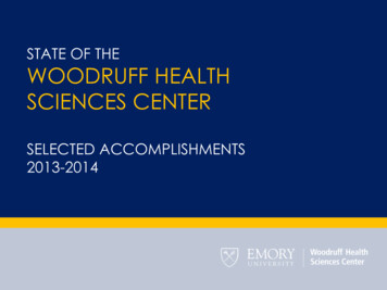 STATE OF THE WOODRUFF HEALTH SCIENCES CENTER - Emory University