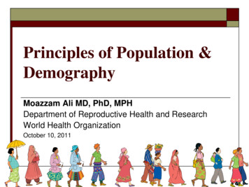 Principles Of Population And Demography
