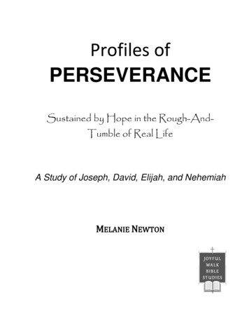 PERSEVERANCE - Free Bible Studies For Women