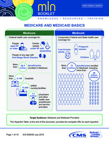 Medicare And Medicaid Basics - CMS