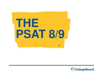 THE PSAT 8/9 - Weebly