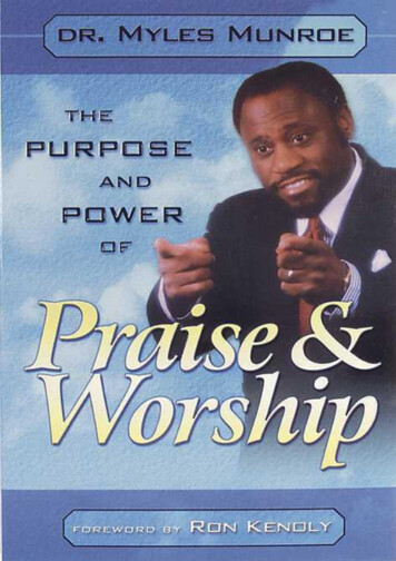 Purpose And Power Of Praise And Worship - Phantocomp