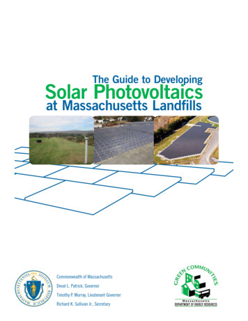The Guide To Developing Solar Photovoltaics