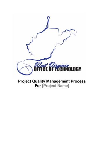 Executing - Quality Management Process - West Virginia