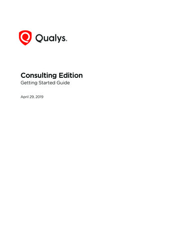 Qualys Consulting Edition Getting Started Guide