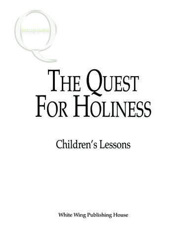 The QuesT For Holiness - Cogop 