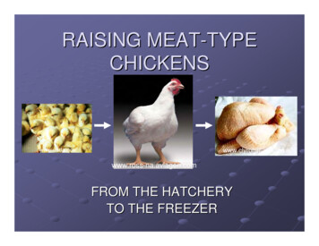 RAISING MEAT-TYPE CHICKENS - Extension