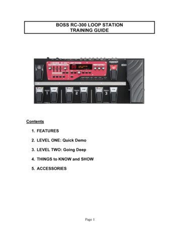 BOSS RC-300 Training Guide