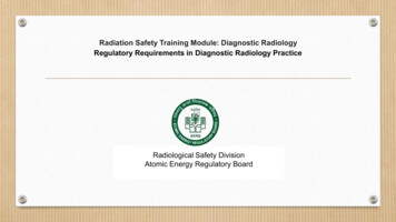 Regulatory Requirements For Diagnostic Radiology Practice
