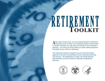 Retirement Toolkit - Home U.S. Department Of Labor