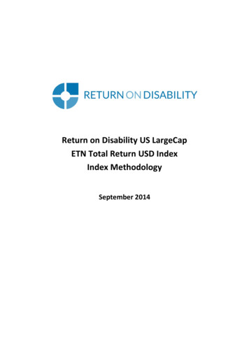 Return On Disability US LargeCap ETN Total Return USD Index Index .