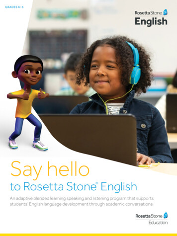 Say Hello - Lexia Learning