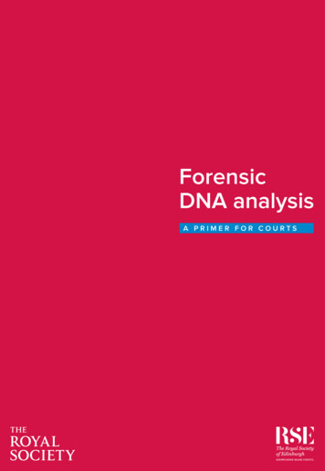 Forensic DNA Analysis - Royal Society
