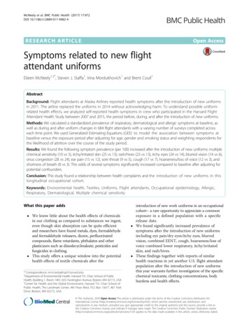 Symptoms Related To New Flight Attendant Uniforms - Springer