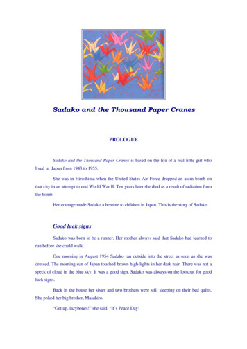 Sadako And The Thousand Paper Cranes - 1Love1Heart Project