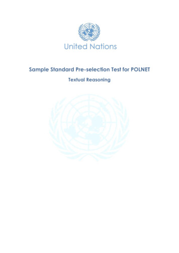 Sample Standard Pre-selection Test For POLNET