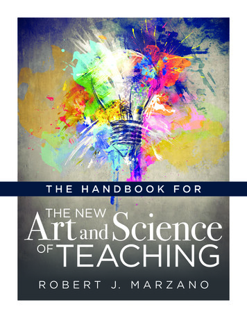 Sample Handbook For New Art And Science Of Teaching A