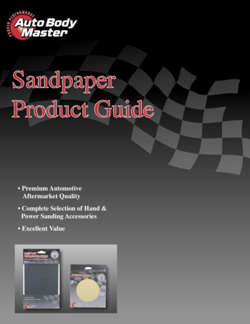 Sandpaper Guide - Professional Automotive Paint Products