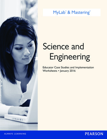 Science And Engineering - Pearson