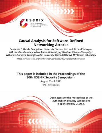 Causal Analysis For Software-Defined Networking Attacks
