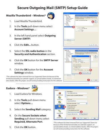Secure Outgoing Mail (SMTP) Setup Guide - Humboldt.edu