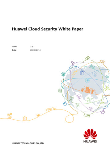Huawei Cloud Security White Paper