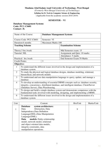 Syllabus For B. Tech In Computer Science & Engineering .