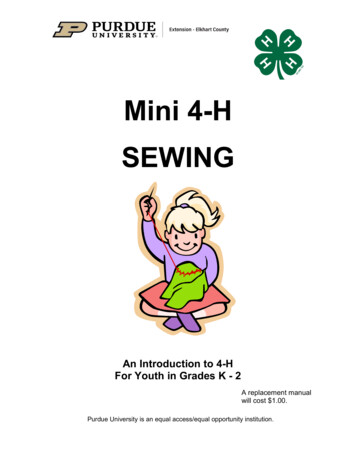 Mini 4-H SEWING