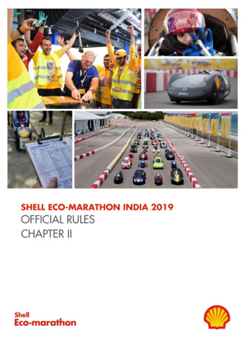 SHELL ECO-MARATHON INDIA 2019 OFFICIAL RULES 