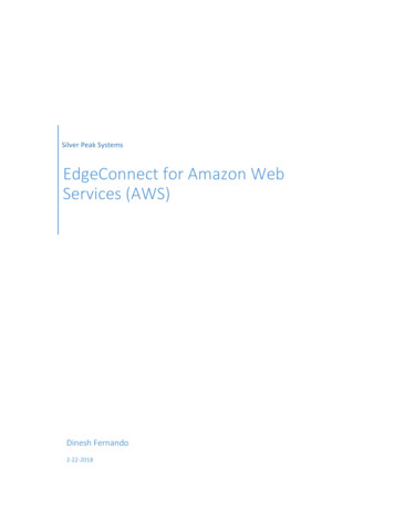 EdgeConnect For Amazon Web Services (AWS) - Silver Peak
