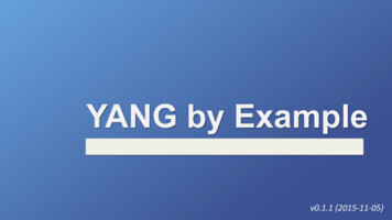 YANG By Example - IETF