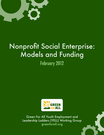 Nonprofit Social Enterprise: Models And Funding