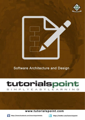 Software Architecture Design Tutorial