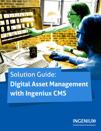 Digital Asset Management With Ingeniux CMS