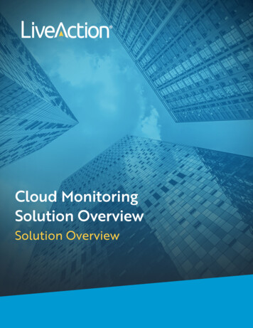 Cloud Monitoring Solution Overview - LiveAction