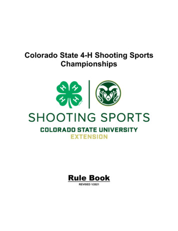 Colorado State 4-H Shooting Sports Championships