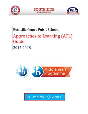 Approaches To Learning (ATL) Guide - South Side Middle 