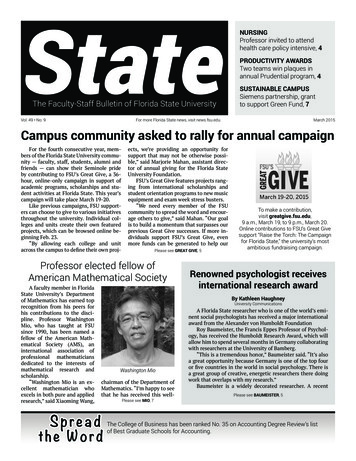 MIO Spread The Word - Florida State University News