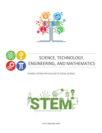 SCIENCE, TECHNOLOGY, ENGINEERING, AND MATHEMATICS