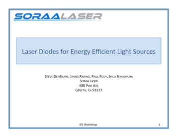 Laser#Diodes#for#Energy#EﬃcientLightSources#