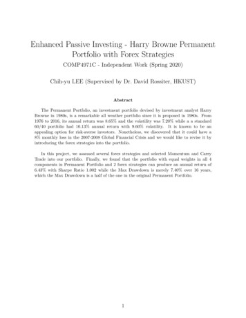Enhanced Passive Investing - Harry Browne Permanent .