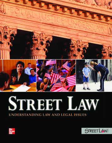 UNDERSTANDING LAW AND LEGAL ISSUES