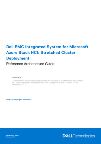 Dell EMC Integrated System For Microsoft Azure Stack HCI: Stretched .