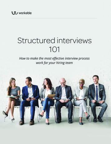 Structured Interviews 101 - Workable