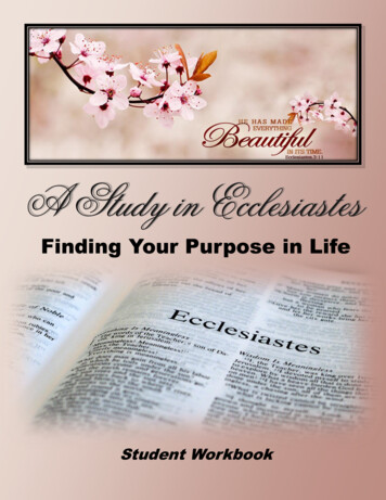 A Study In Ecclesiastes - Dowlen Road Church Of Christ