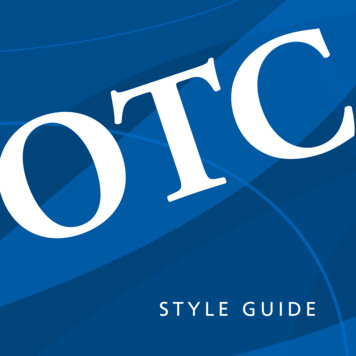 STYLE GUIDE - News & Information