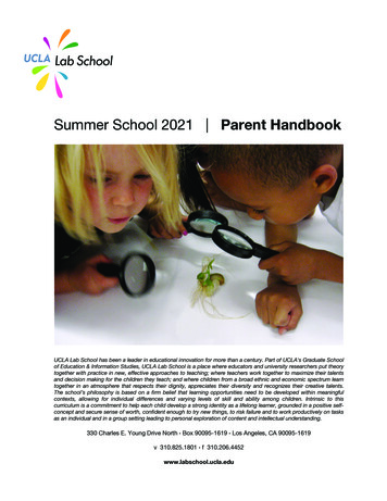 Summer Parent Handbook 2021 (1) Edited-2 - UCLA Lab School