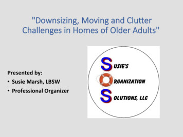 Downsizing, Moving And Cluer Challenges In Homes Of Older .